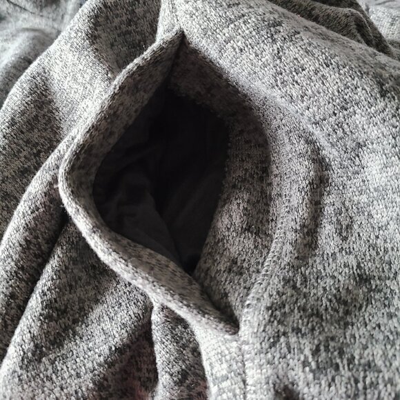 EDDIE BAUER MEN'S CONVECTOR SNAP MOCK SWEATER--BLACK HEATHER - SIZE T2XL - Picture 8 of 15